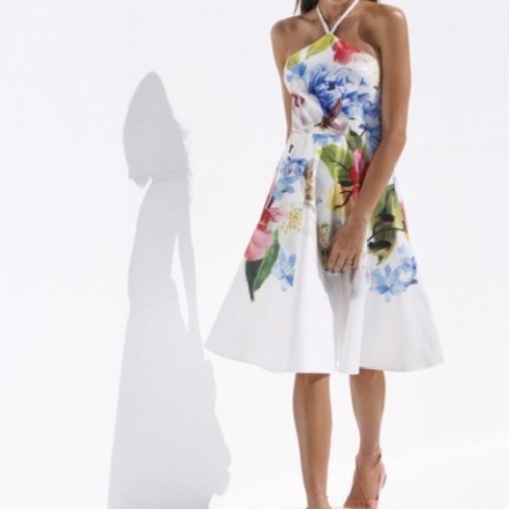 TED BAKER LONDON Corpina Floral Halter Dress